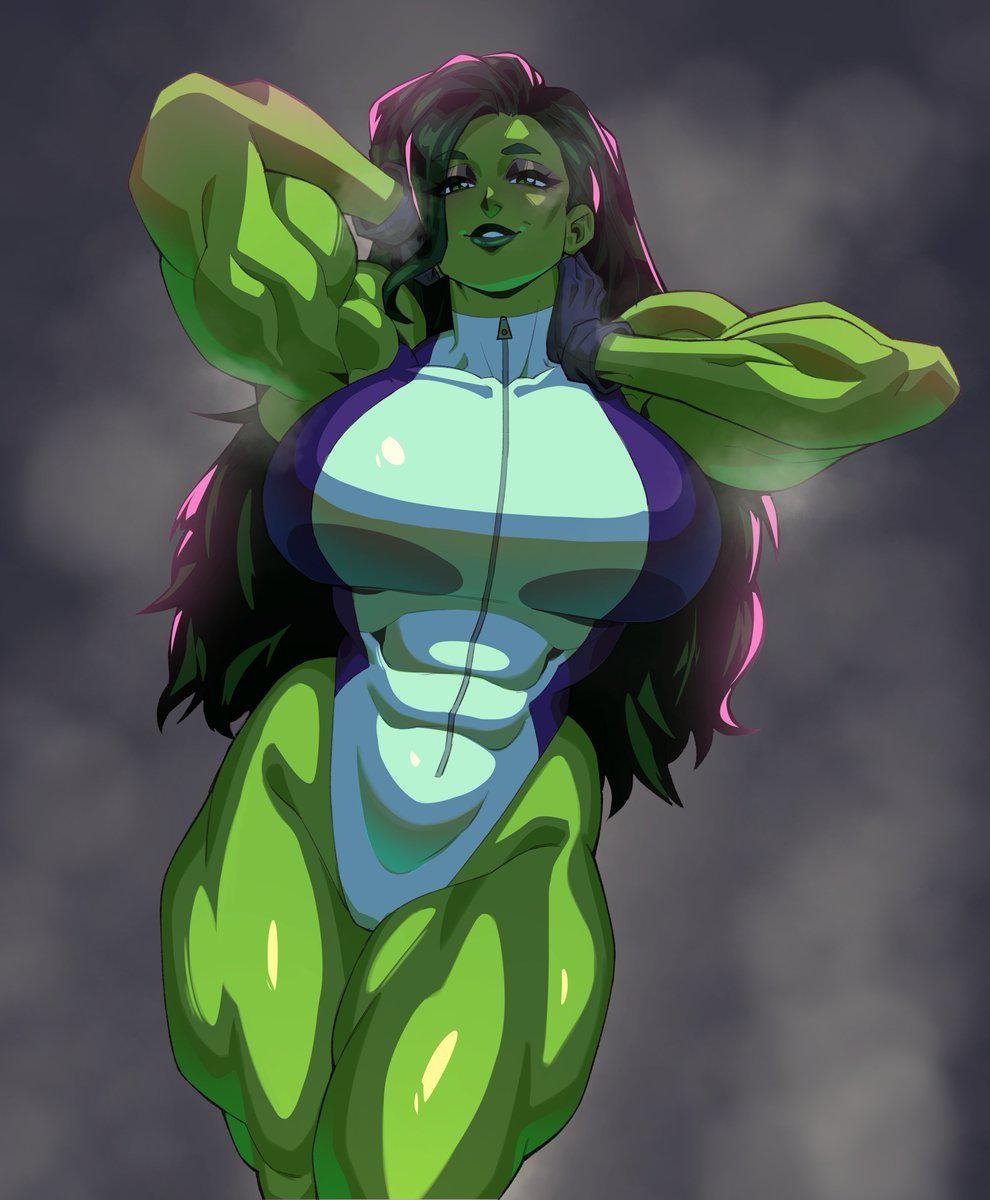 she-hulk by drakkaiart