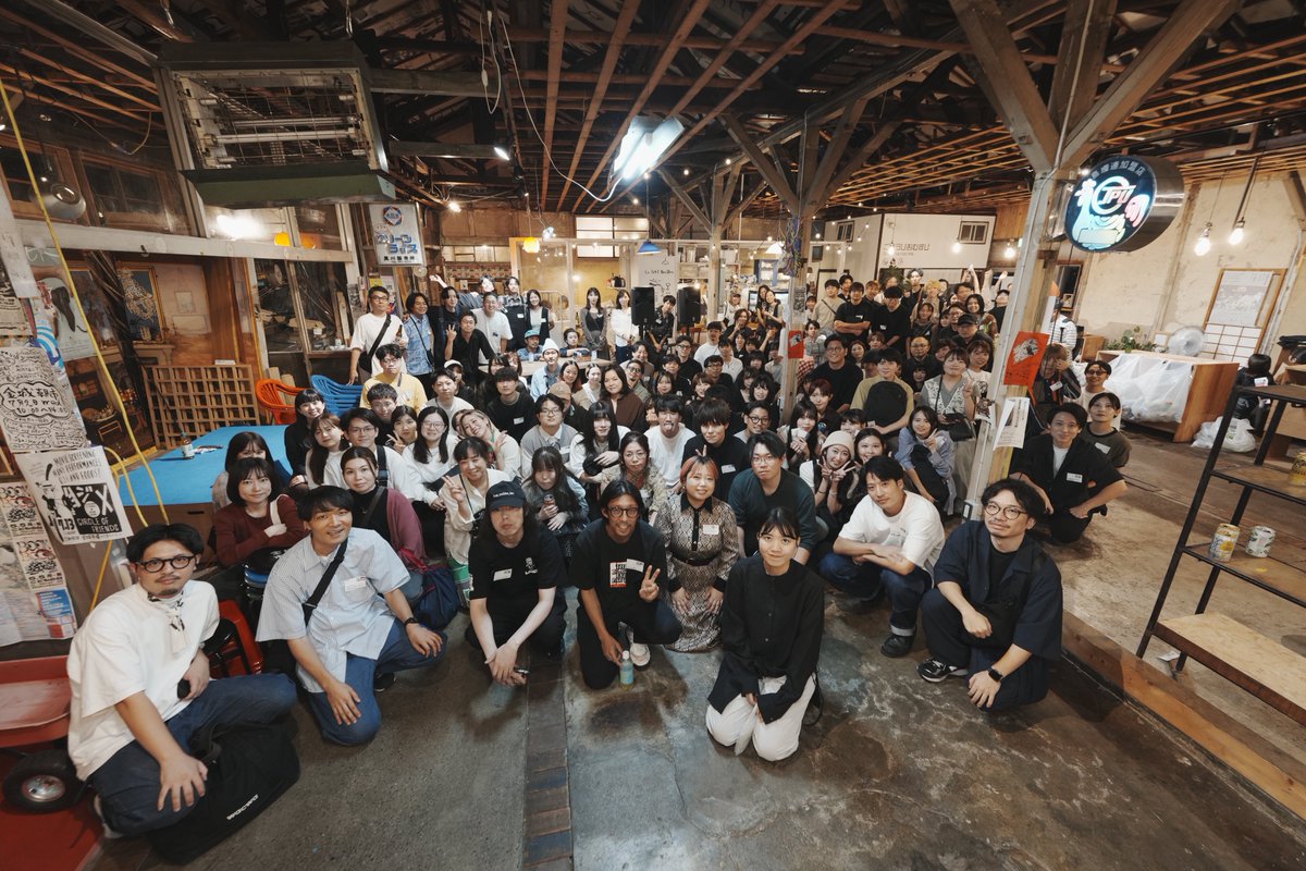 cddd_design's tweet image. #なごりおしい夜 
無事に終了しました🌕

初開催で、なんと200名近くの方にご参加いただけました！

5月に「名古屋で大きな交流会をやろう」と決めてから準備を重ね、こうして形になったことに感動しています。
ご参加いただいた皆さま…