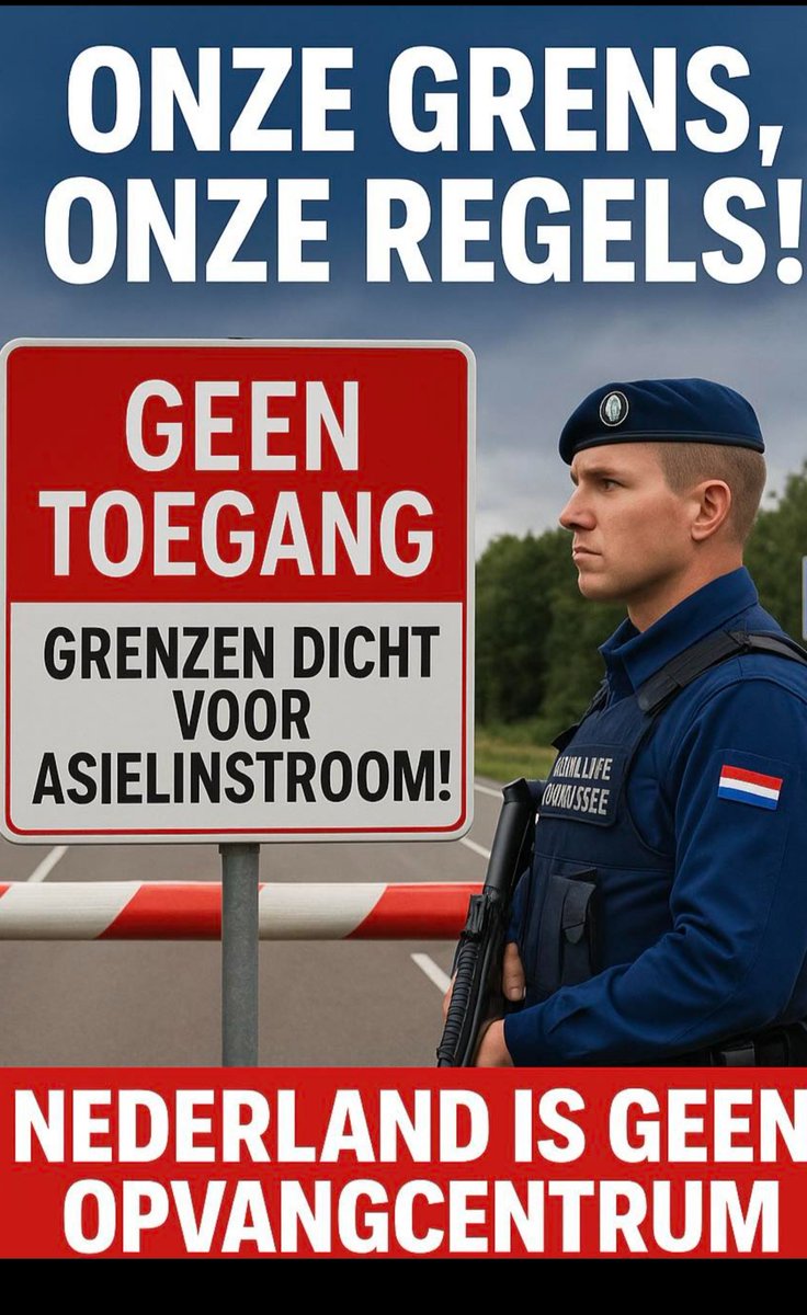 ovcned's tweet image. Ze borden bij de grens:

Je krijgt hier geen asiel
Geen woning
Geen gratis geld
Geen opvang
je krijgt helemaal niets
Pleeg je misdaden dan straffen we je genade;oos hard
GA TERUG

#ASIELSTOP #stopasiel #grenzendicht 
#PVV #Wilders