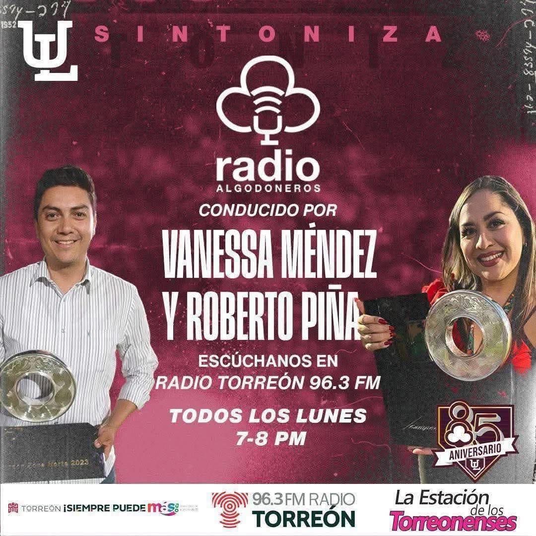 En el programa de esta tarde, nos acompaña el Ing. Alejandro Soto, anotador oficial de nuestro equipo y que viene a platicar con nosotros detalles, polémicas y mucho más.

Sintonízanos a las 7pm en <a href="/RadioTorreonFM/">Radio Torreón 96.3 FM</a> 96.3FM o en #FBlive 📲