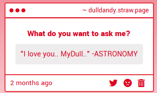 thedulldandy's tweet photo. I love you too.

@AstroNSupernova https://t.co/nsYN3IqdbG
