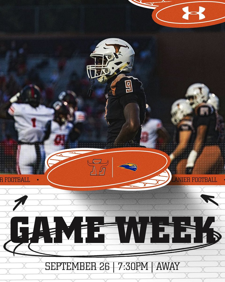 LET’S GET HYPE! IT IS GAME WEEK! 
The Longhorns play their second region game on the road against Chattahoochee this Friday!