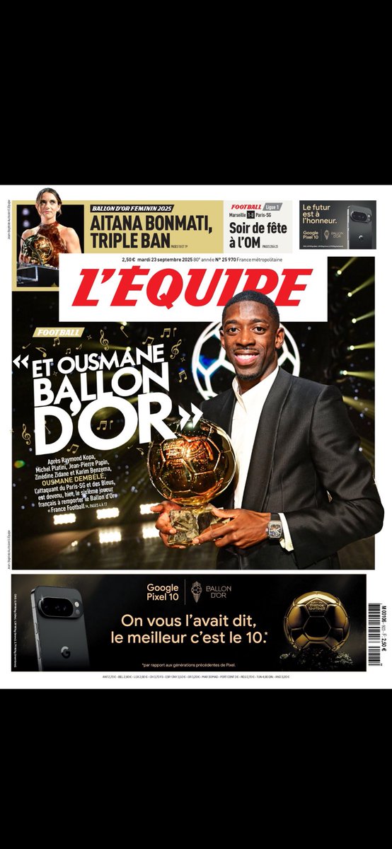 YannickMenu's tweet photo. « Et Ousmane Ballon D’OR » ⁦@dembouz⁩ https://t.co/uFc6qfTs0C