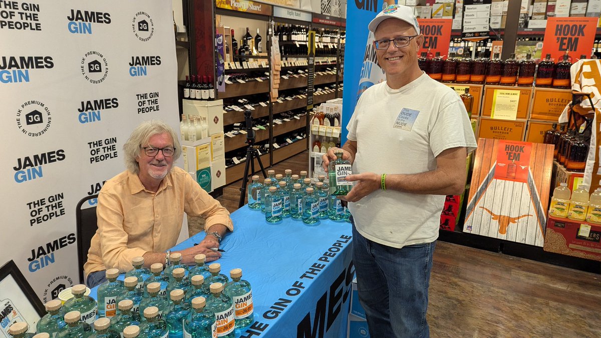 Yup, it's TVs James May of James Gin!