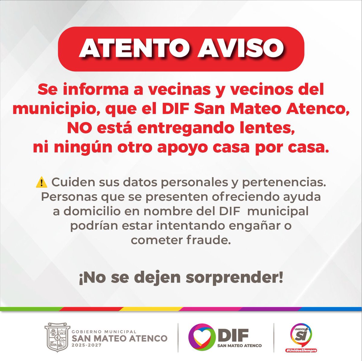 🚨ATENTO AVISO 🚨