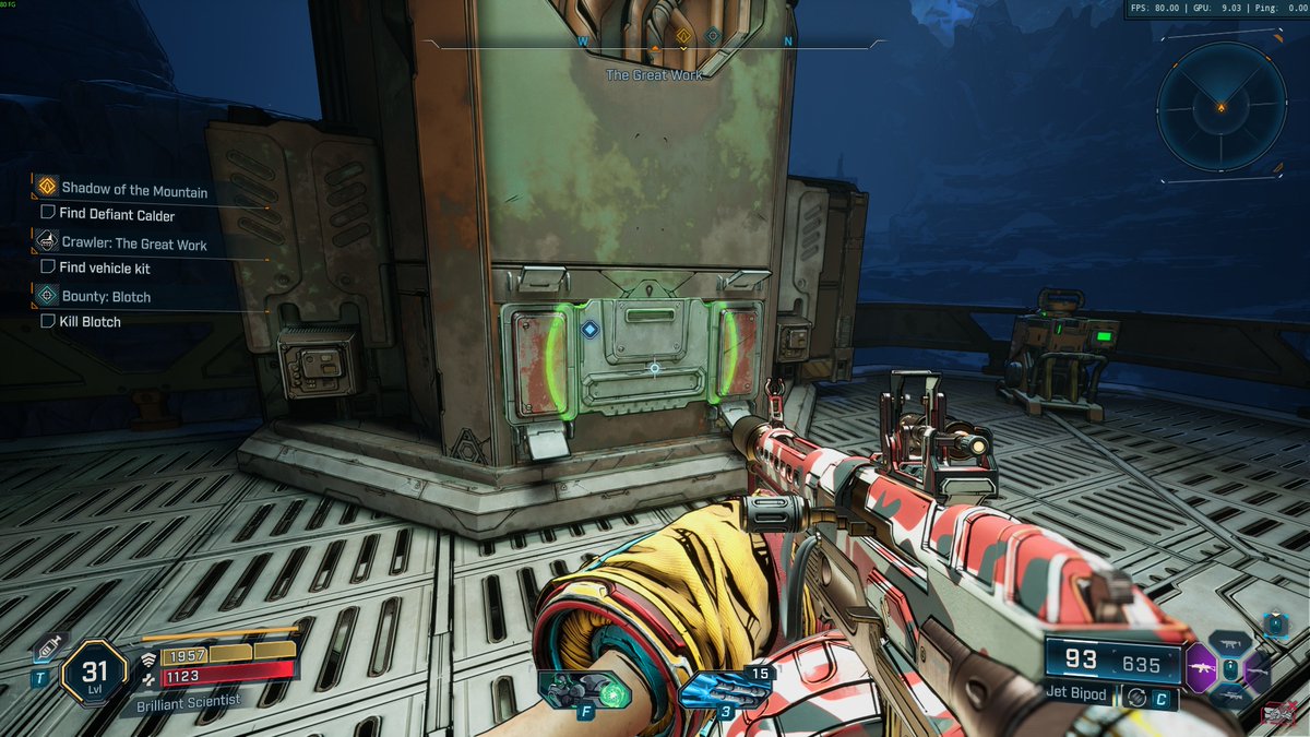 bulbaz's tweet photo. @GearboxOfficial Could we get another button, like the melee or something. To be able to open this. Cause so many times it bugs out and have to relog everytime. https://t.co/n4BHx1oZQs
