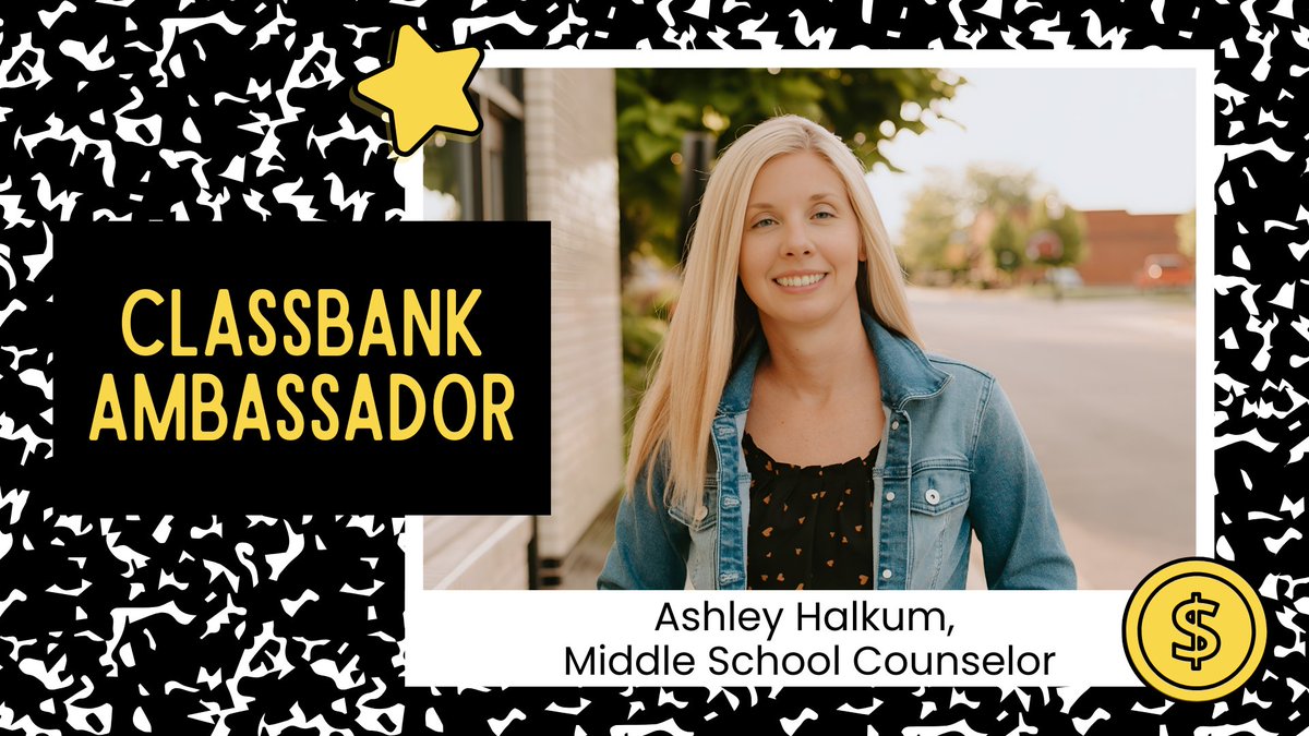 AshleyHalkum's tweet image. ✨Thrilled to announce that I'm officially a @ClassBank Ambassador! Excited to share powerful tools + resources to empower schools #EdTech #PBIS
