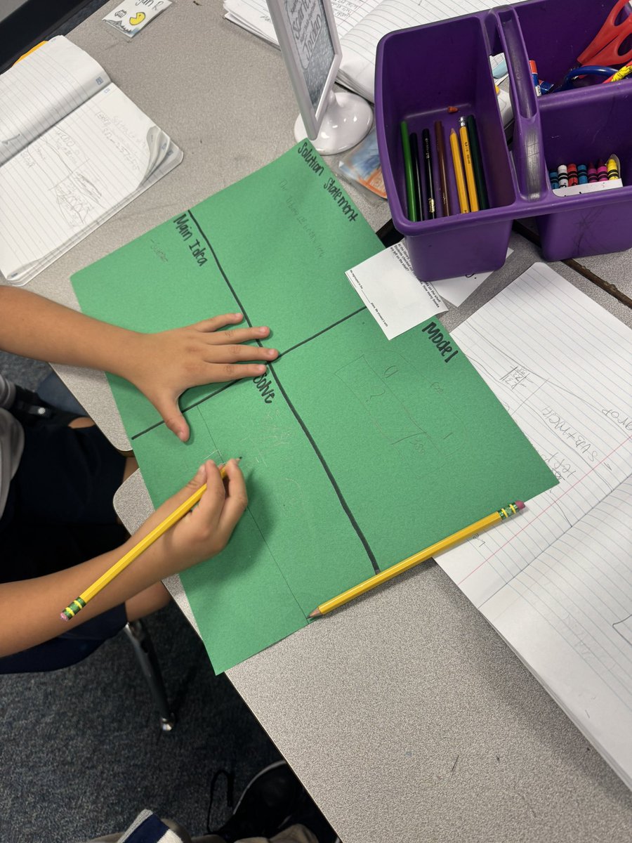 msambriz3's tweet image. Math minds at work! 🧮 My students solved subtraction word problems with regrouping and proved their answers using two different models. Proud of their teamwork and strategies! 🤓🤩 #OneTeamOneGoal @HicksTigers @AliefMathK6 @MatturroMEd