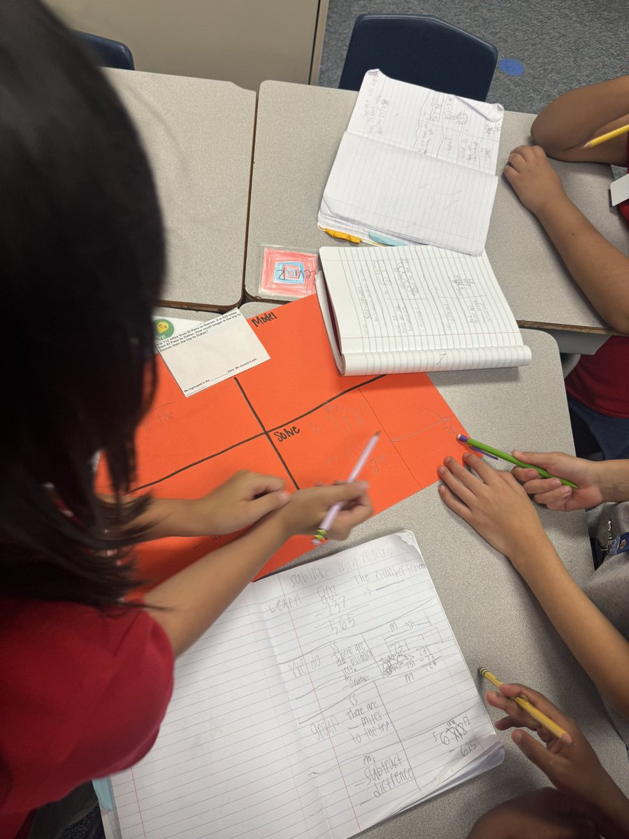 msambriz3's tweet image. Math minds at work! 🧮 My students solved subtraction word problems with regrouping and proved their answers using two different models. Proud of their teamwork and strategies! 🤓🤩 #OneTeamOneGoal @HicksTigers @AliefMathK6 @MatturroMEd