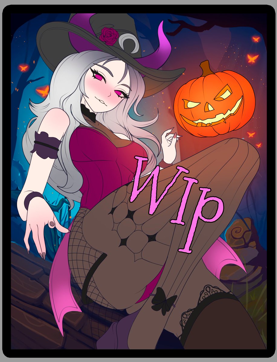 Witchtail's tweet photo. Halloween YCH art Wip for @ErebusTomo ) 🎃
#artmoots #artraffle #HalloweenYCH https://t.co/zFNK91RBth