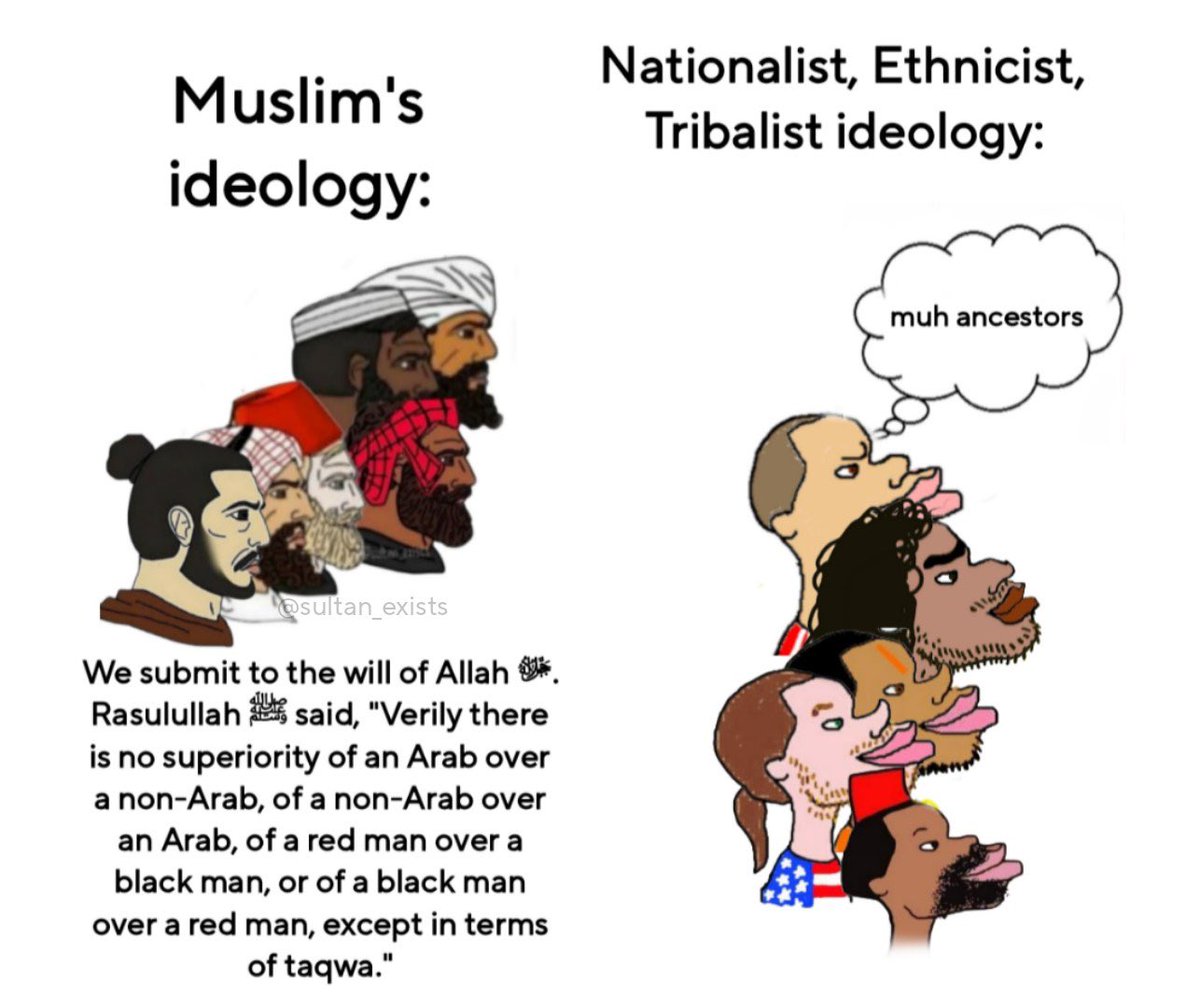 Nationalism and tribalism are al-jāhiliyyah and contradictory to Islam