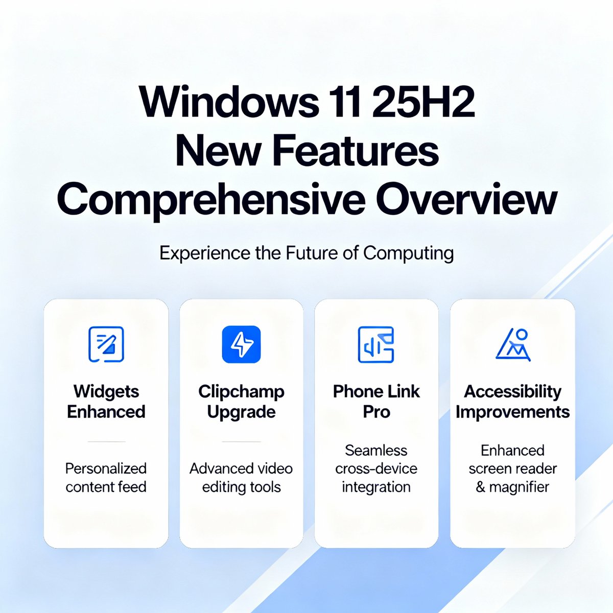 ctrlaltnod's tweet photo. Windows 11 25H2: Complete guide to new features and technical improvements 
#Windows11 #Microsoft #25H2 #NewFeatures #StartMenu #ArtificialIntelligence #Accessibility #ClickToDo #Narrator #TaskManager #FileExplorer #EnablementPackage 
https://t.co/t87bVxAeW0 https://t.co/ZalF4YC3Nj