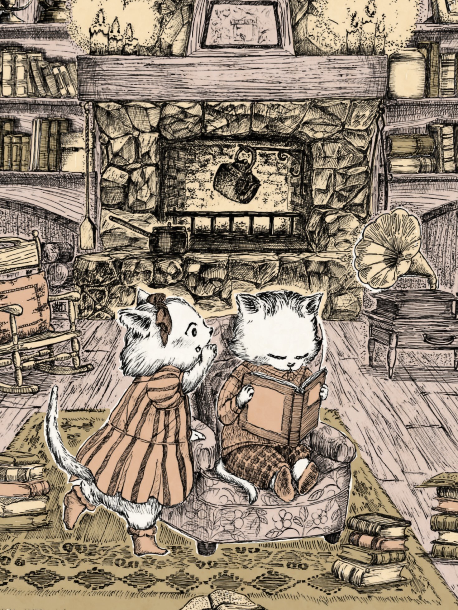 絵画 題名 秋の童話 童話絵本あかずきん：昭和出版の世界名作 Little Red Riding