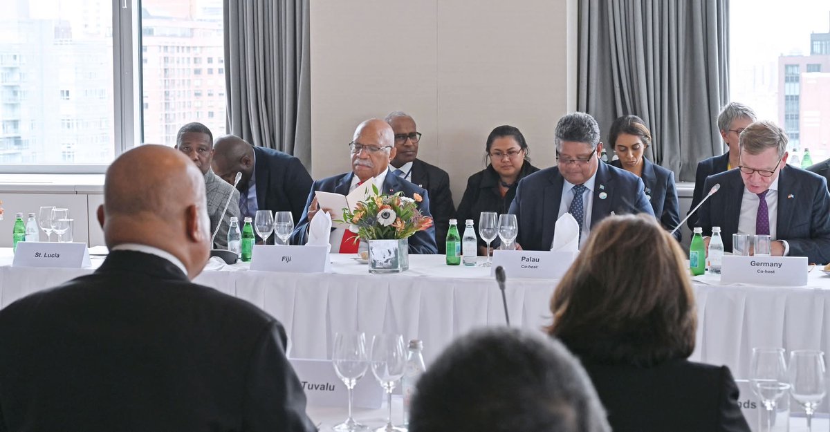 Fiji_MOFA's tweet image. Prime Minister Hon. @slrabuka emphasised that climate change continues to inflict severe and disproportionate impacts on Fiji and other SIDS, compelling nations to divert scarce resources from development priorities towards rebuilding &amp;amp; recovery efforts. 
 #UNGA80 #HighLevelWeek