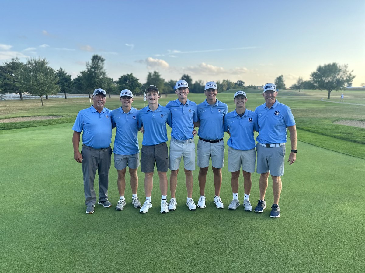 Knights took home the win on Senior Night with a team total of 151.  Knights were led by Senior Owen Musenbrock with a 33.  Special thanks to seniors Wyatt Jung, Ethan Wheelan, Reagan Woomer and Matthew Gerdes for all the support thru the 4 years in the program.