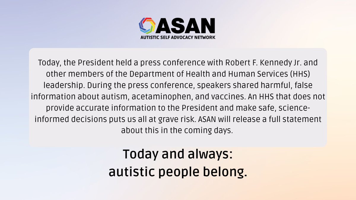 Autistic Self Advocacy Network (@autselfadvocacy) on Twitter photo 