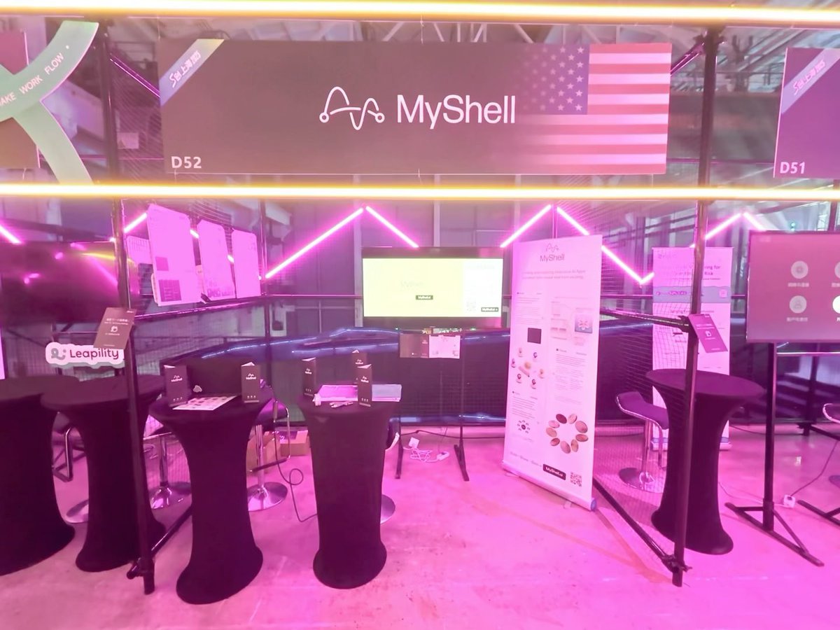 Arxchibo_shell's tweet image. @myshell_ai @myshell_intern @shellva_cove @ShellzCN 

See you at the S Creation Conference in Shanghai today!🍀🍀

Second floor
The D52 booth is waiting for you to come and play!!
❤️❤️❤️❤️
Tomorrow, the 24th, at 11 am, there will be a speech on the Boundless Stage, waiting for…