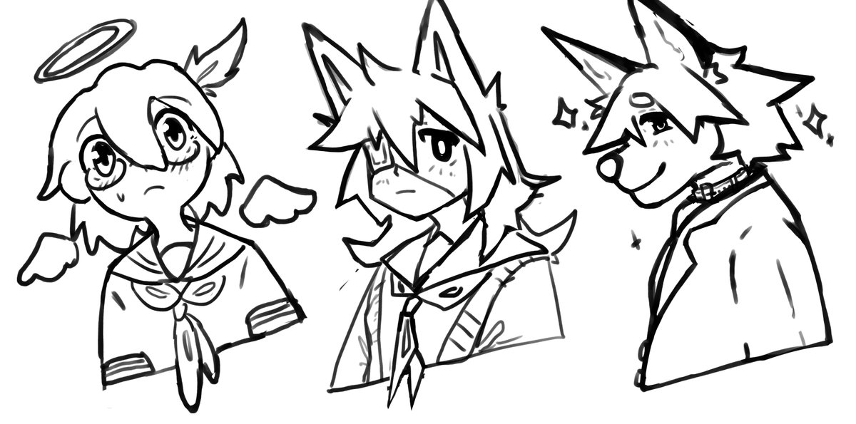 scetches of my ocs 
#rkgk