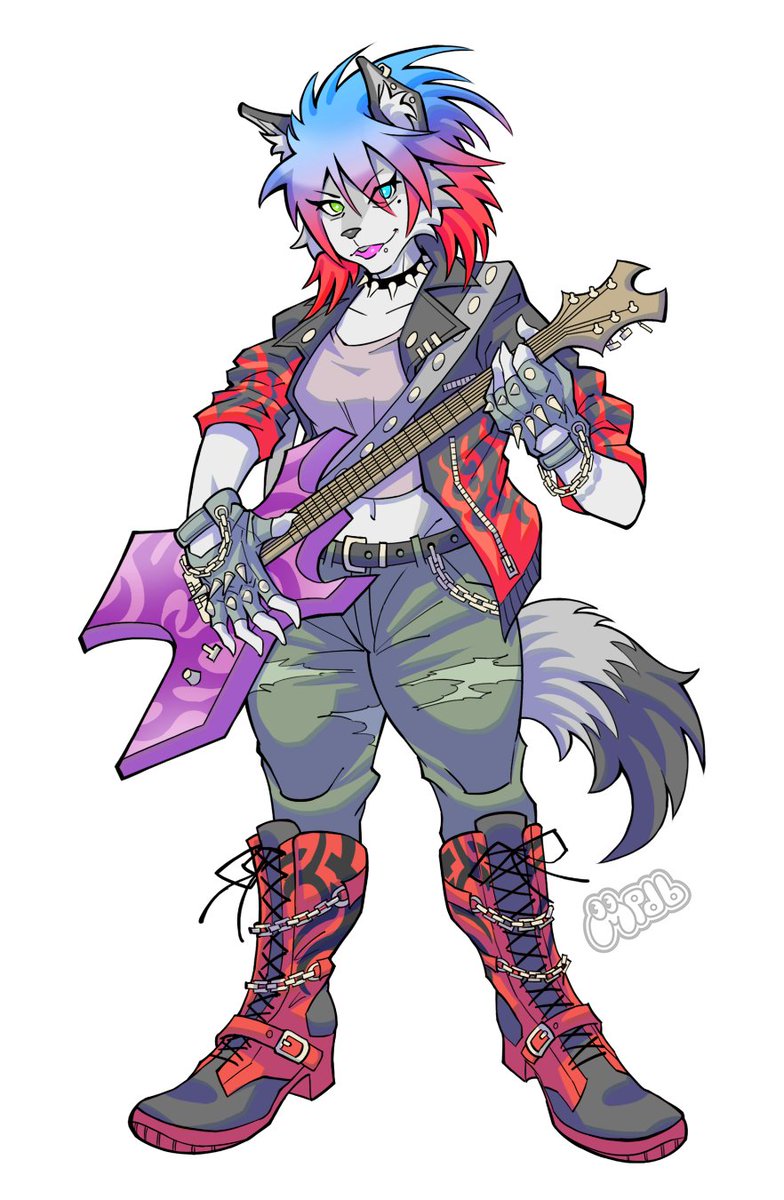 Chloe Ysengrin, a character commission made for Hachiko at Bsky #commission #commissionsoopen #furry #fursona #OC #originalcharacterart