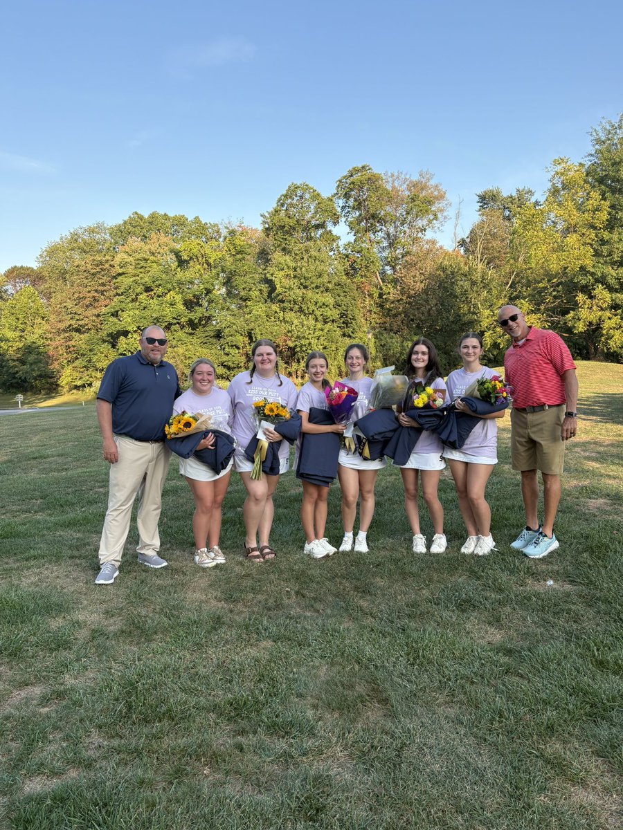 SF 186 Boyertown 186. Yep, on Senior Day it was another tie. After 5 scores SF 236 BT 242. What are the odds of both matches going to a tiebreaker!  Congrats to the Class of 2026!  Lauren, Sara, Kaelyn, Cadence, Giada, and Bella. 
PAC Championship on Wednesday!