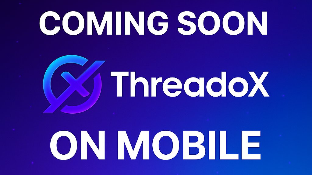Thread_oX's tweet image. 📱 Our app is almost ready! 
🚀 Soon we’ll be submitting to App Store &amp;amp; Google Play for approval.
Stay tuned — the next-gen social experience is closer than ever.  🌐 app.threadox.xyz
dex: dexscreener.com/solana/8y2b1xc…
#ThreadoX #Web3 #Solana #NextGenSocial