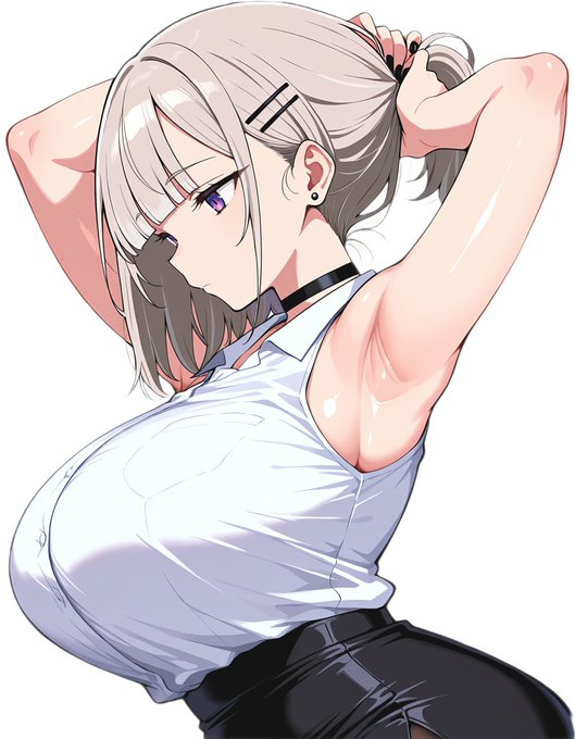 澪ちゃんの脇・・・いいですね〜〜〜〜!!職場でノースリーブ着てくる女性社員、とても良いと思います😆 