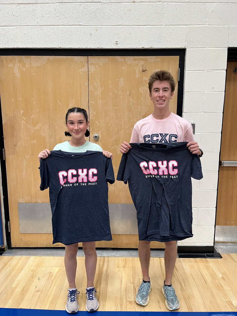 Introducing the CCXC Runners of the Meet for the Ben Bloser Invitational  - Sophie Meli &amp; Zach Margut. Earned…Not Given 💪