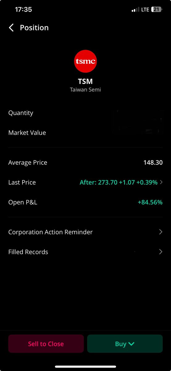 M0sesB's tweet photo. Good call on $TSM @_masterinvestor. It’s been up 85% since April📈 #yesinchat https://t.co/f52vRlFK4B