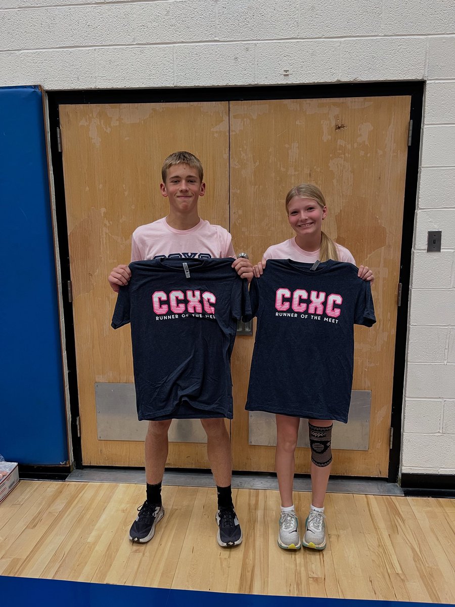 Introducing the CCXC Runners of the Meet for the MT/Leb Meet - Avery Gatto &amp; Sophie Musser. Earned…Not Given 💪