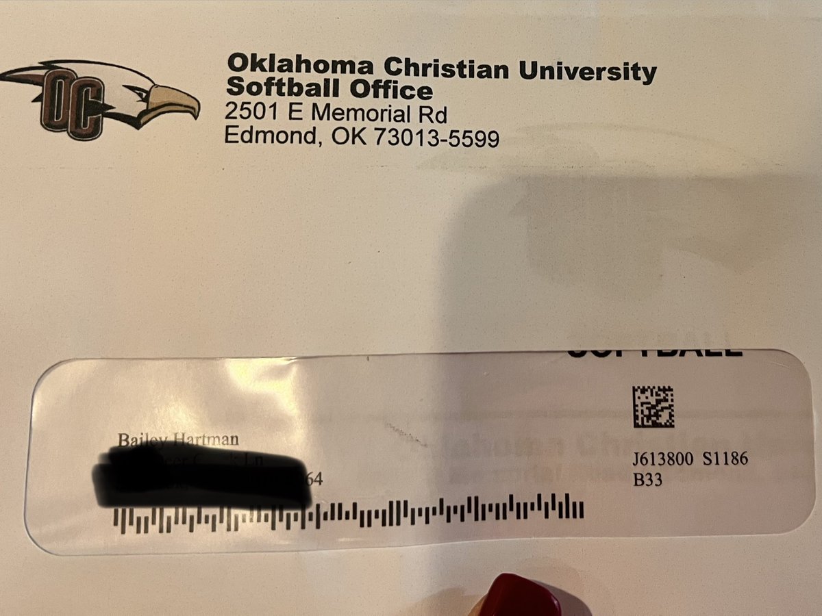 Thank you <a href="/OCEagles/">OC Eagles</a> and <a href="/ShaleeRodriguez/">Shalee Rodriguez</a> for the camp invite! Looking forward to a great camp. 
#catcher #2027graduate #oklahomasoftball <a href="/TXGloryNEOK/">Texas Glory NEOK</a> <a href="/BayMcKittrick/">Bailey McKittrick</a>