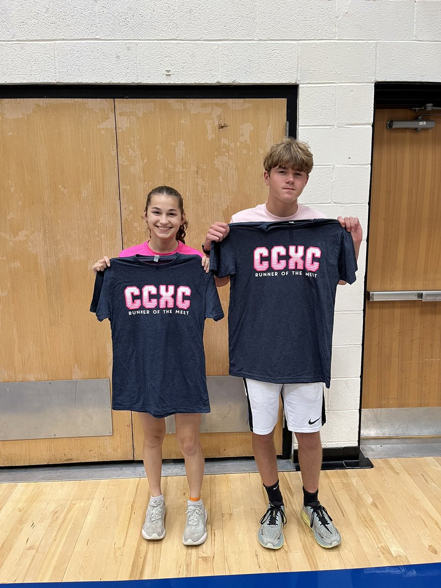 Introducing the CCXC Runners of the Meet for the LVC Invitational - Juliana O’Hara &amp; Cam Willis. Earned…Not Given 💪