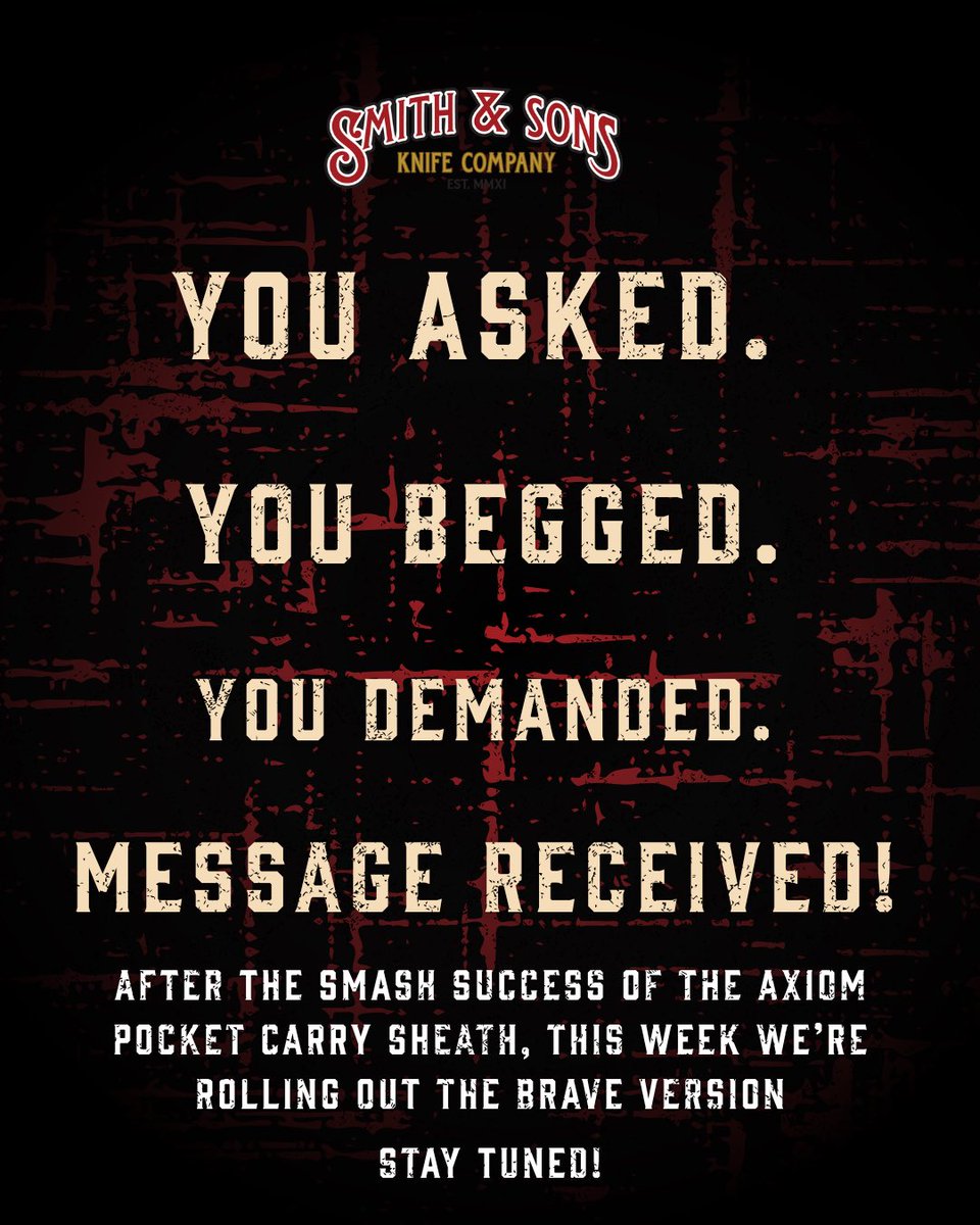 Coming this week…stay tuned!