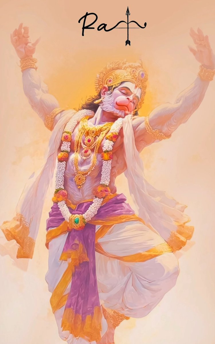 कंचन बरन बिराज सुबेसा, कानन कुण्डल कुंचित केसा।

हाथ बज्र औ ध्वजा बिराजै, कांधे मूंज जनेऊ साजै।। 

जय श्री राम।। जय श्री हनुमान।। 🧡🌼🌈✨