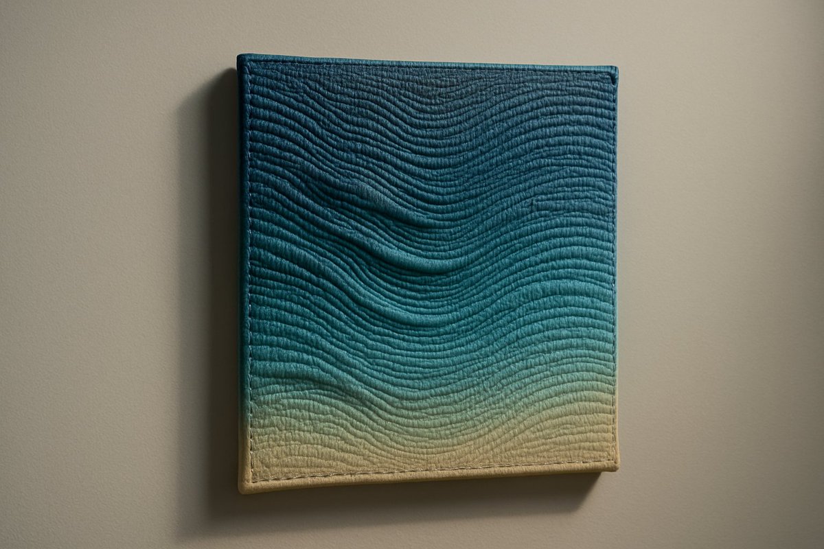 Art term decoded: “relief” refers to sculptural depth on a surface exactly what gives Susan’s embroidered pieces their signature shadows and dimensional color. #sculpture #relief #textileart #fiberart #embroidery #contemporaryart #modernart #SusanHensel