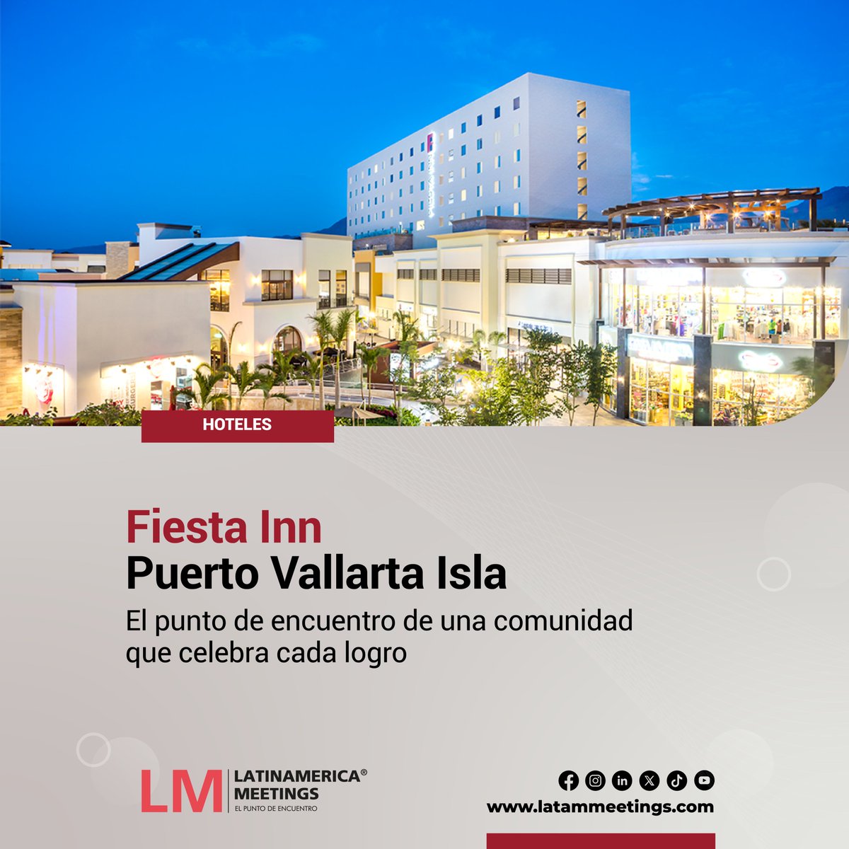 meetlam_'s tweet photo. Con 144 habitaciones diseñadas para la productividad y el descanso, Fiesta Inn Puerto Vallarta Isla, un hotel business class, ofrece espacios modernos que impulsan la colaboración.

#LMelPuntodeEncuentro #FiestaInnPV #BusinessClassHotel #PuertoVallartaMICE https://t.co/EG7WerbAhb