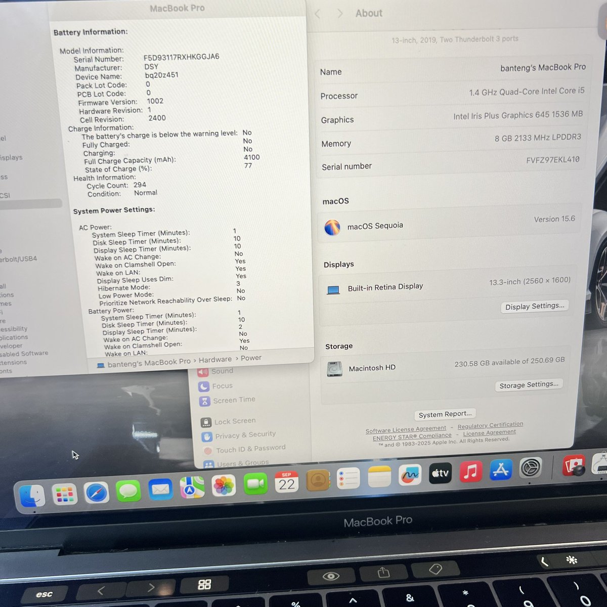 ramus_onos's tweet photo. wts lfb Macbook Pro 2019
•Space Gray
•⁠8/256 gb
•CC:294, FCC:4100
•⁠no issues, Fungsi semua normal
•⁠Kelengkapan (Macbookk &amp; Charger) cod Jaktim, Jaksel dm or rep if u interested !
#zonauang
#zonajajan
#wts https://t.co/3rfBFGLRzr
