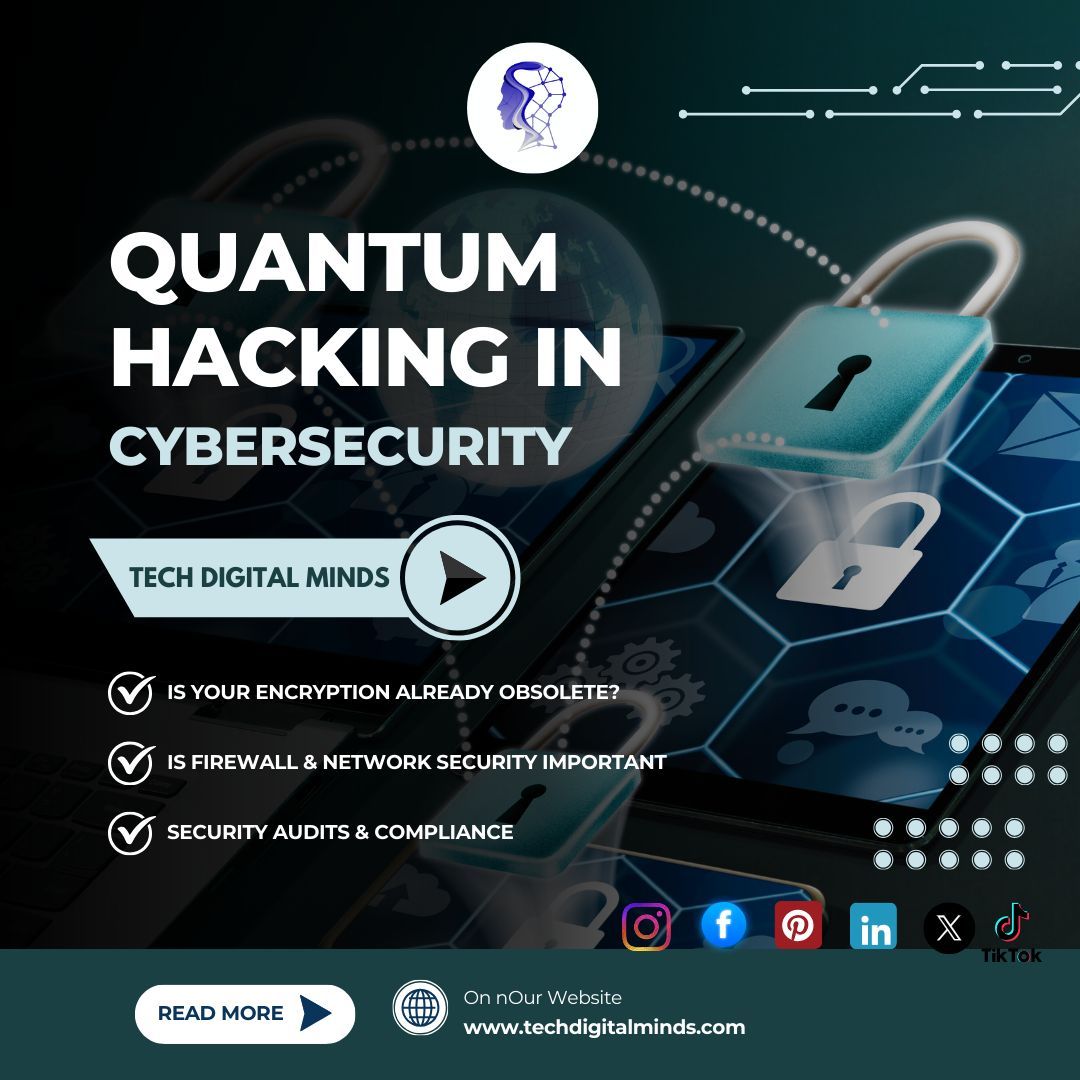 techdglminds's tweet image. ⚠️ Quantum Computers Are Coming… Is Your Data Safe?
Quantum hacking could break today’s encryption in seconds. ⏱️🔓
🔒 Learn how to protect your business 👉 techdigitalminds.com

#QuantumHacking #CyberSecurity #TechDigitalMinds #DataPrivacy #Encryption #FutureTech