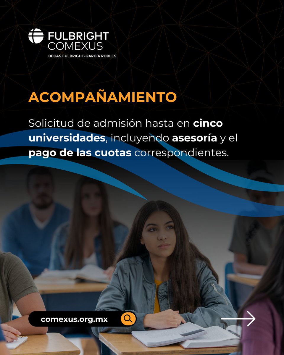 Comexus's tweet image. La convocatoria está abierta hasta el 31 de enero de 2026 para iniciar estudios de posgrado en otoño de 2027.
💡 Da el siguiente paso hacia tu futuro académico en EE.UU.

👉 Más información y solicitud: ow.ly/eJ8k50X0zUs

#BecaFulbright #FulbrightGR #EstudiaEnEEUU