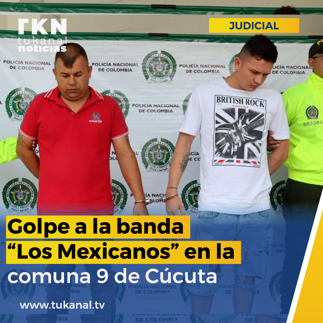 🔴 #Judicial | Golpe a la banda “Los Mexicanos” en Cúcuta: la <a href="/PoliciaCucuta/">Policía Metropolitana de Cúcuta</a>  capturó a dos presuntos integrantes en la comuna 9 e incautó armas de fuego. 
facebook.com/share/p/18zKHW…