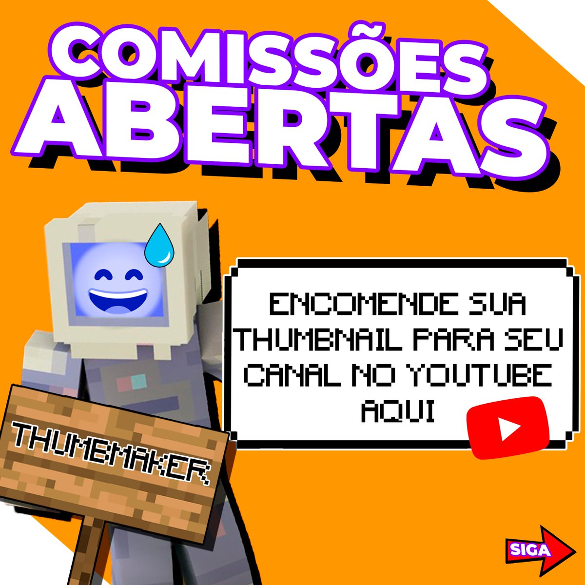 Nate_CNP's tweet image. ❗ COMISSÕES ABERTAS❗
Para Thumbmaker de vídeos longos e para shorts
As informações estão abaixo
Interessados chamar na DM