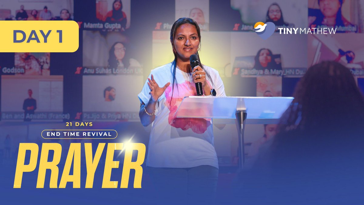 tinysm's tweet photo. 🔥 Rewatch Day 1 of 21 Days of End Time Revival Prayer! Join in a powerful time of prayer and keep the fire burning. 🙏✨https://t.co/IajKq1nVA7 https://t.co/kaBRvYzT9y