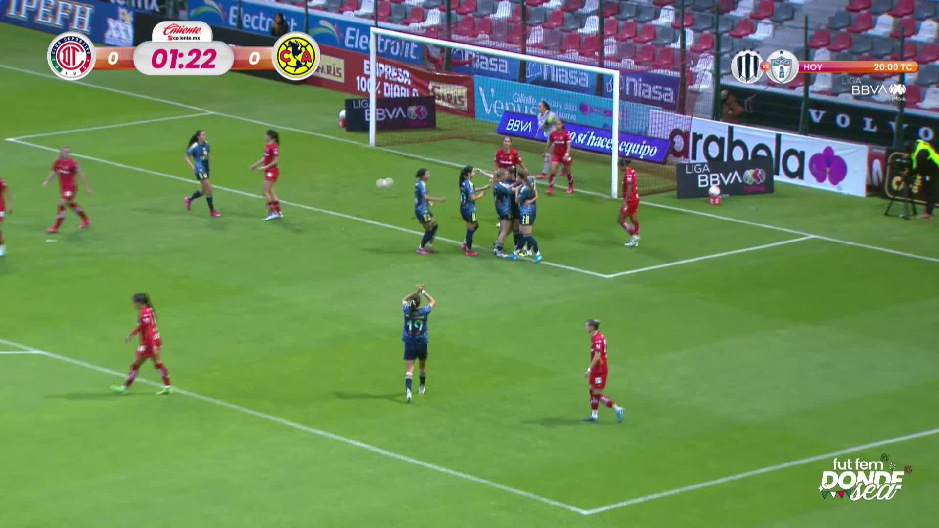  ¡Apenas nos estábamos acomodando y... GOOOOOOL DEL AMÉRICA! 🦅🔥@TolucaFemenil 0-1 @AmericaFemenil🔴En vivo:  false #FutFemDondeSea