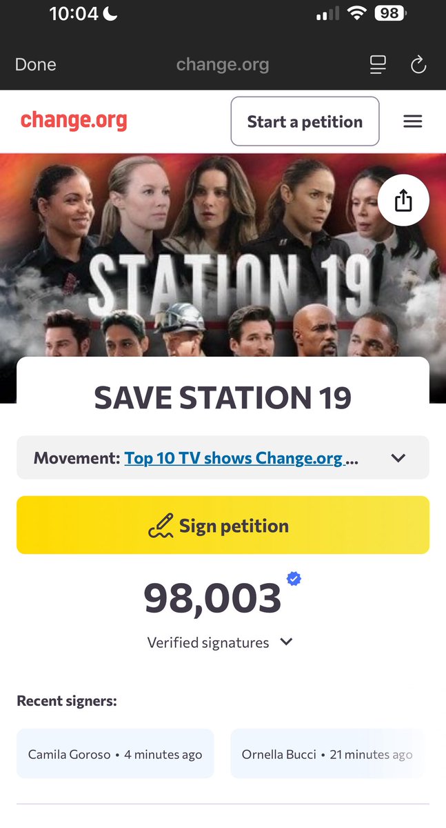 And the 98000 is up
Come on 
<a href="/hulu/">Hulu</a> <a href="/DisneyPlus/">Disney+</a> <a href="/shondaland/">shondaland tv</a> <a href="/netflix/">Netflix</a> @prime 
#Station19

 #SaveStation19