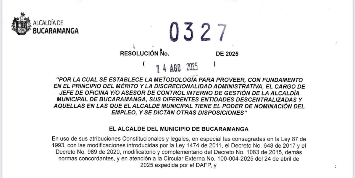 Alcalde, recuerde que del afán solo queda el cansancio.

Dejar nombrados los jefes de control interno de gestión sería un descaro. Ojo, que eso le puede traer más problemas.

¿Es cierto que ya tiene los nombramientos listos? ¿Por qué desde agosto, si el período inicia en enero?