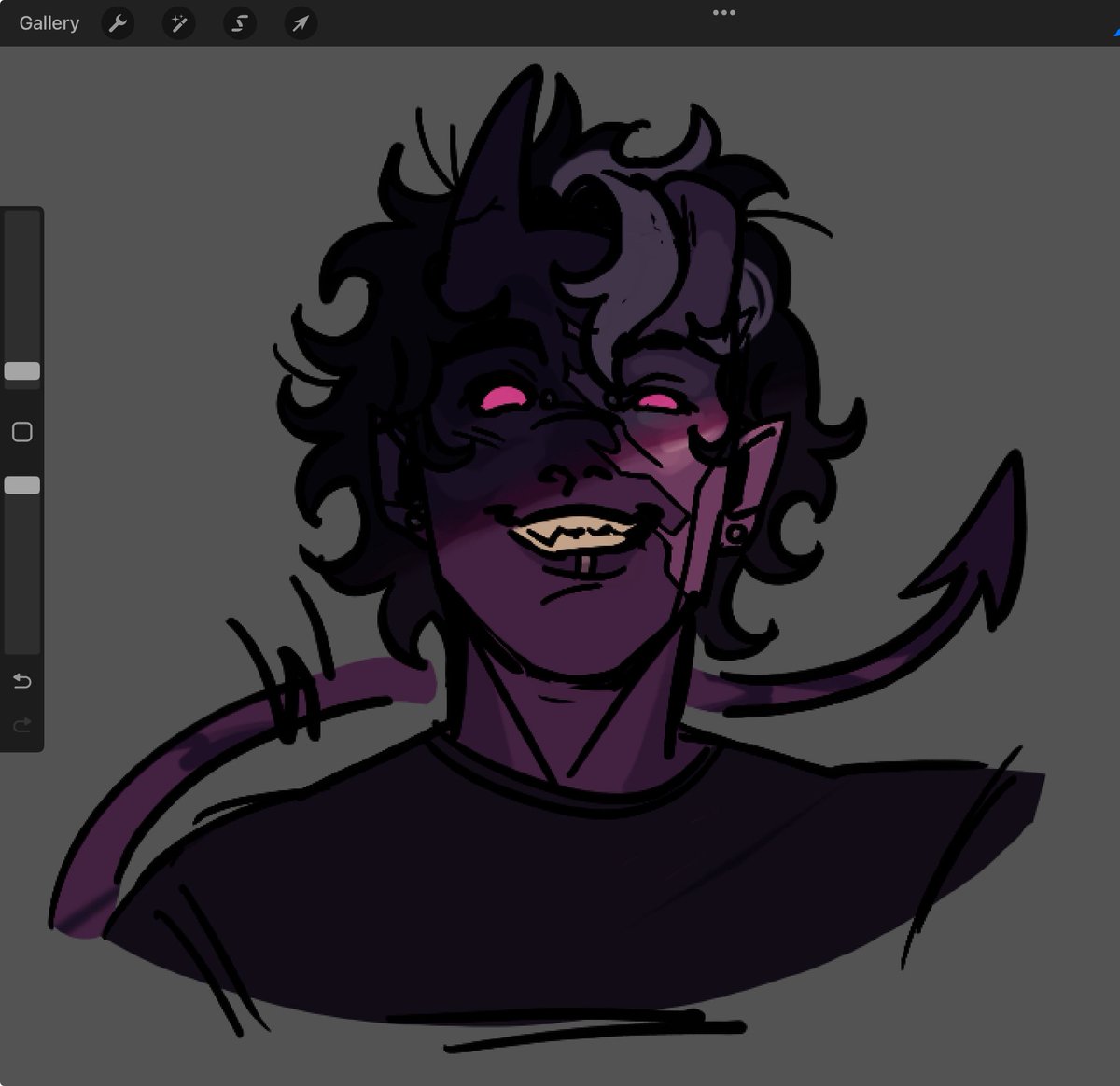 phantom tried to cut his own hair