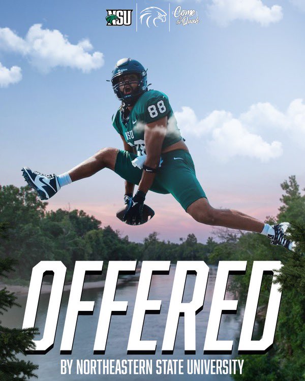 AceGilliam3's tweet image. #AGTG Blessed to receive my 3rd offer from Northeastern State university 
@chev06_ 
@CoachAdamGaylor 
@_DAlexander1 
@landismorris_iv 
@_CoachGreenwood