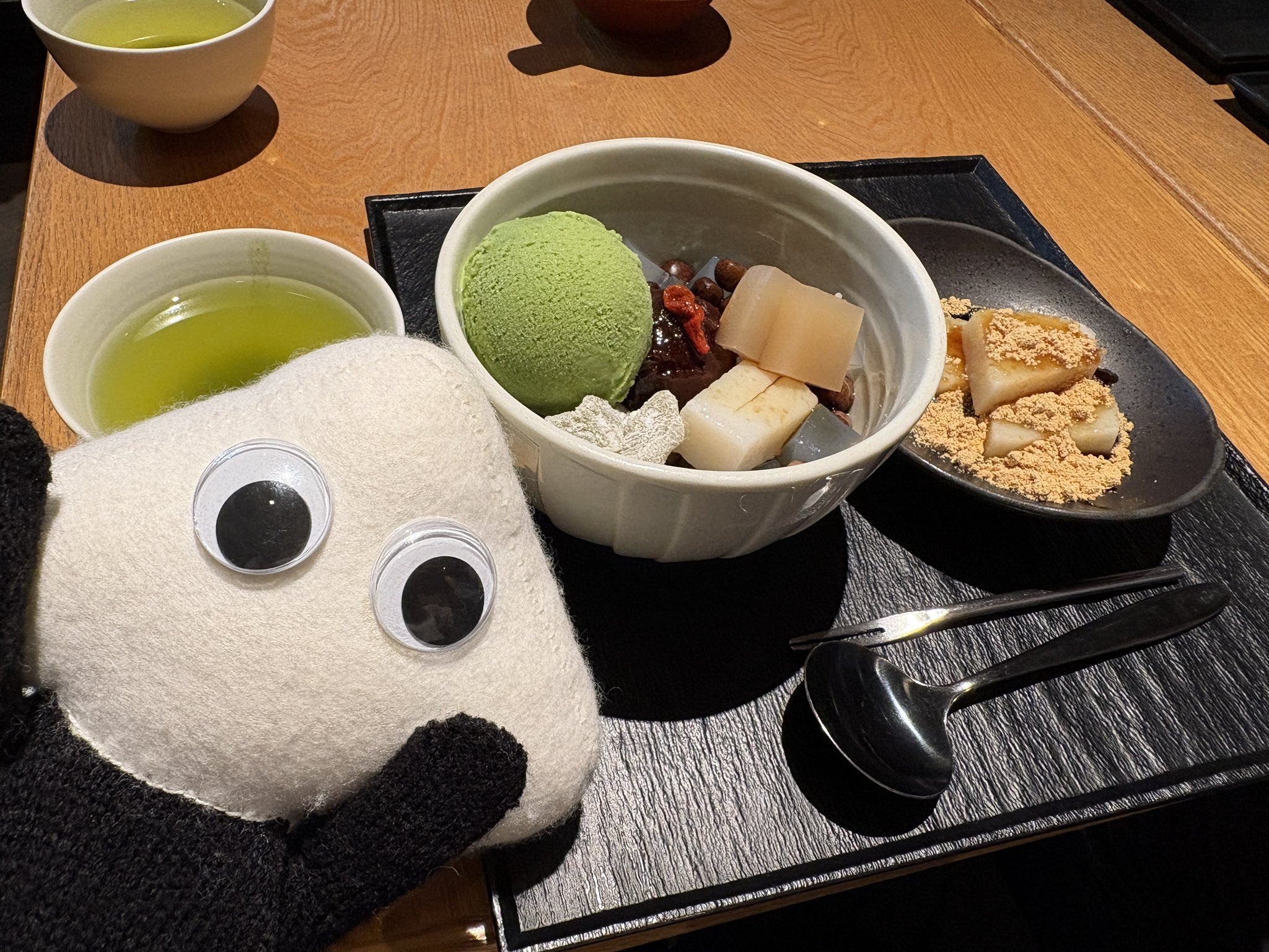 おもち 船橋屋】くず餅小箱1箱と飲むくず餅乳酸菌（小）2本セット