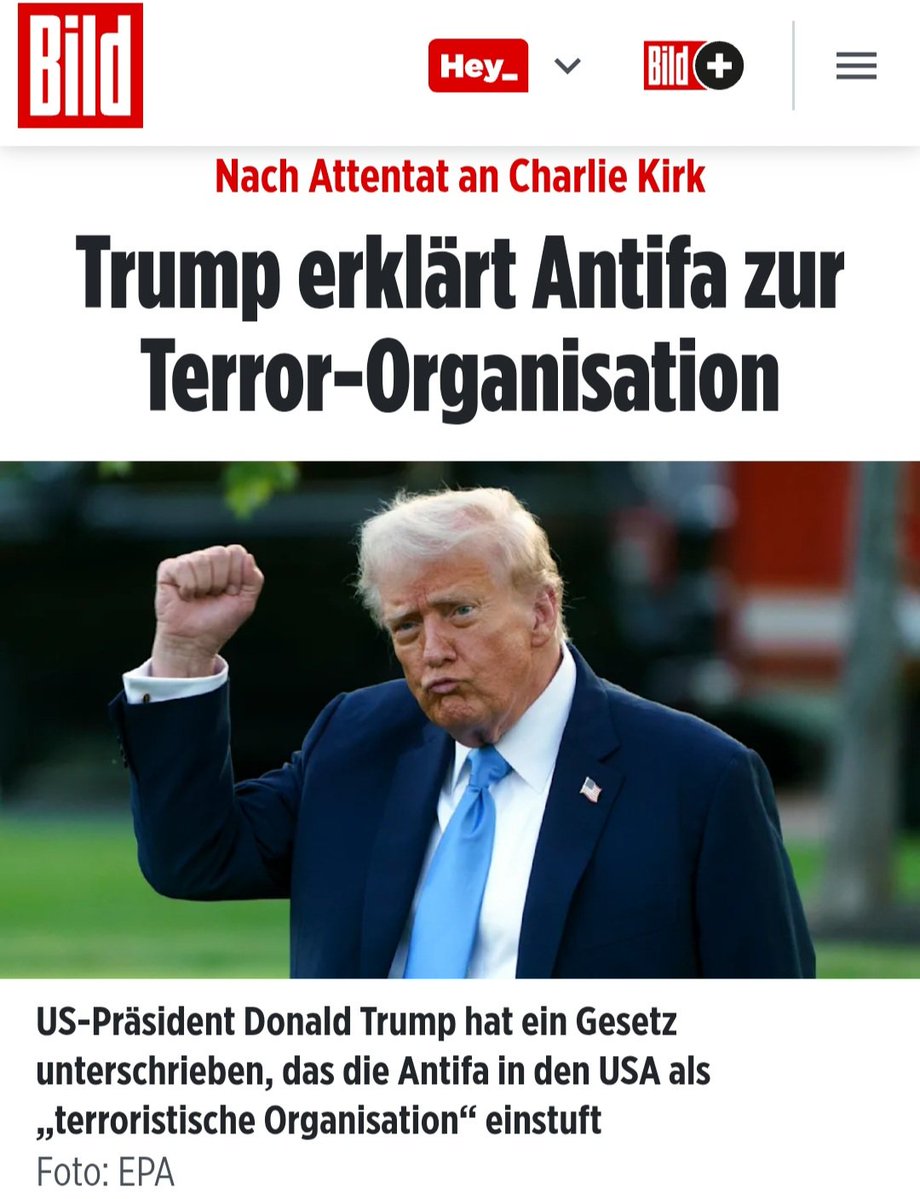 EIL: Trump hat das Gesetz unterschrieben!
Bye bye, Antifa!