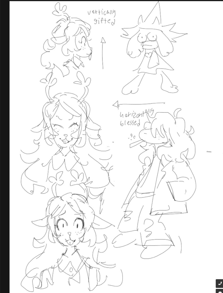 Deltarune noelle and other doodles