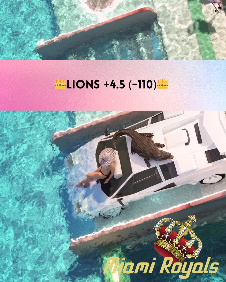 MIAMlROYALS's tweet photo. 👑👑👑👑👑👑👑👑👑👑👑👑👑👑👑

#MNF 🏈 #NFL 

LIONS +4.5 (-110) 💰💰💰

#GamblingTwitter #GamblingX 

👑👑👑👑👑👑👑👑👑👑👑👑👑👑👑 https://t.co/V9DwTemedd